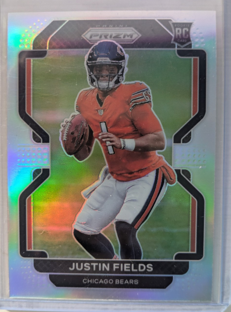 Justin Fields-2021 Panini Prizm #V-334 Rookie Variation Silver Prizm (RC)