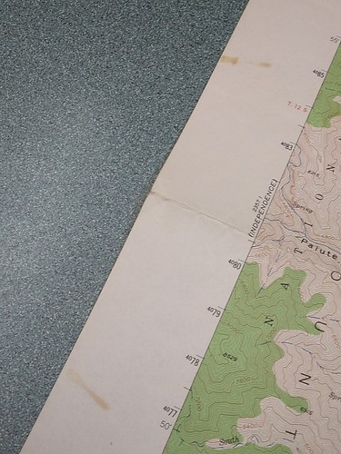 Waucoba Wash California Map 1951 - Picture 5 of 10