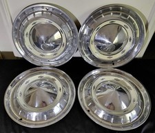 Vintage Set Of 4 Matching 1955 Chevrolet 15 Hubcaps