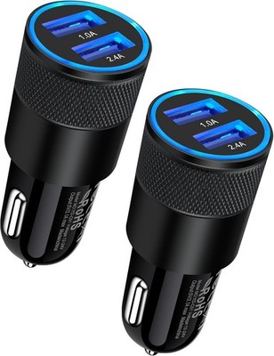 Car Charger Dual Charge 3.4 Adapter For Samsung Galaxy S10/S9/S8/S7/S6/Note,2Pac