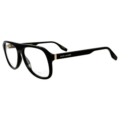 Marc Jacobs Marc 641 Mens Plastic Aviator Eyeglass Frame 807 Black 57-16
