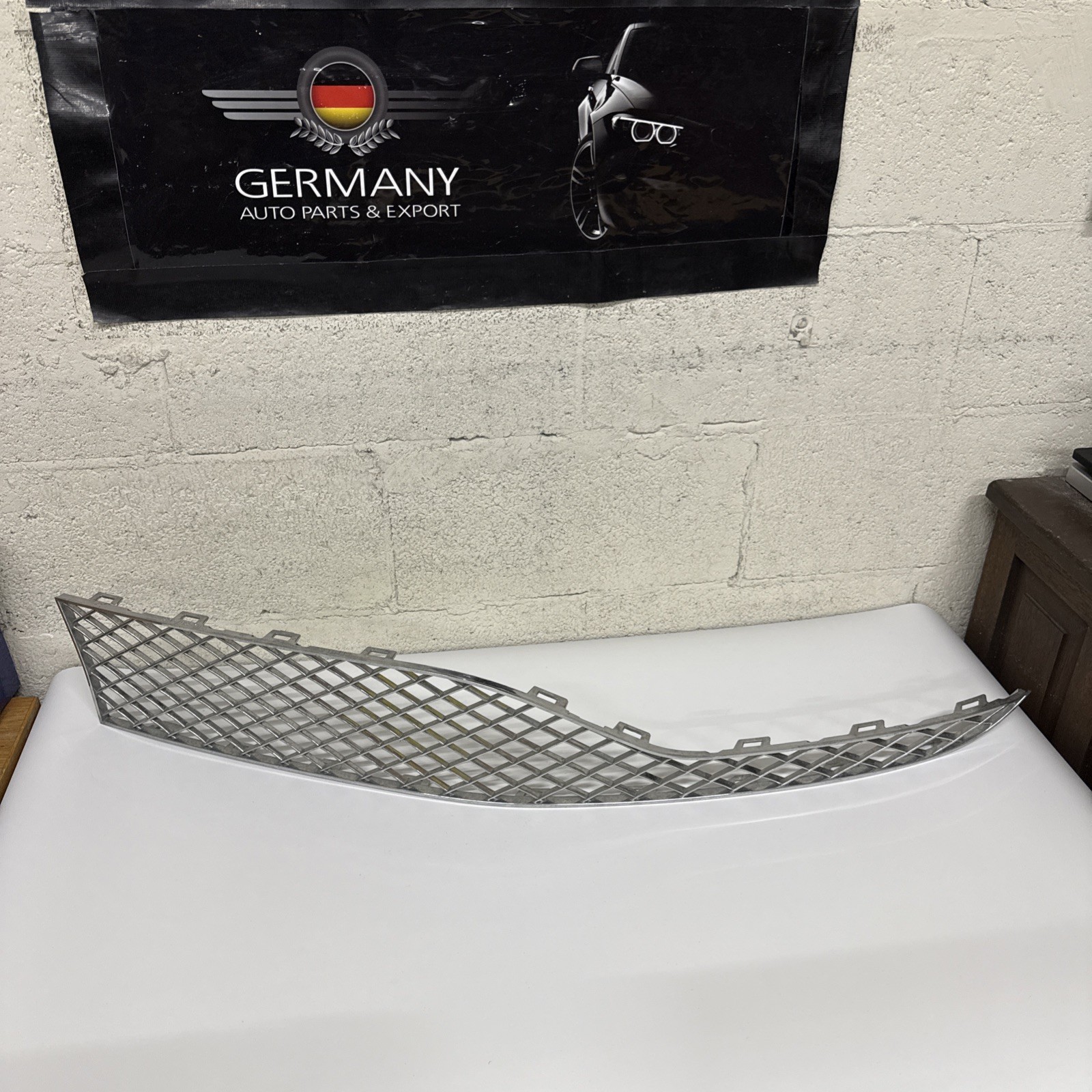 Bentley Continental Gt Gtc front bumper left center grill 16-18 3W3807681#3165