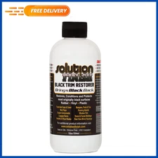 Solution Finish Black Plastic Vinyl Trim Restorer Use for Car Truck Detail 12 oz