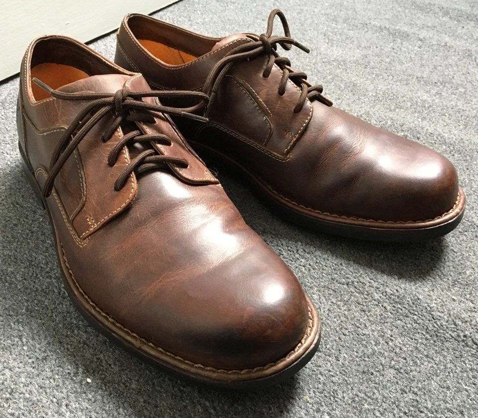 Timberland Mens 86553 Brown Waxed Leather Waterproof Oxford Shoes UK10-10.5 - Image 3 of 4