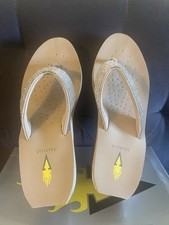Bling Wedge Volatile Ladies Flip Flops Size 10