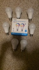 9 TP-Link Tapo Smart Light Bulbs, 16M Colors RGBW, Dimmable A19 - L530e