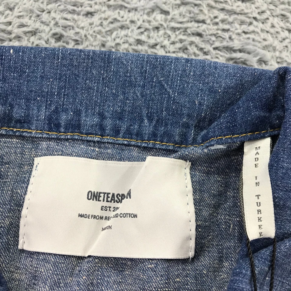 ONE TEASPOON Mono Mujer Mediano Resort Azul Mono Chaqueta Denim Foto 3 de 4