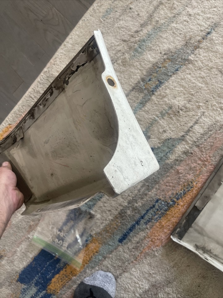 Mitsubishi Lancer evo x rear bumper spats oem wicked white 20082015 eBay