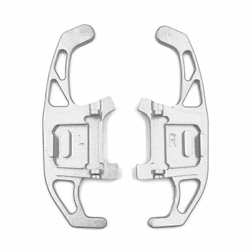 Silver Steering Wheel Shift Paddle Extension For VW GOLF R GTD GTE MK7 13-18 - Picture 2 of 5
