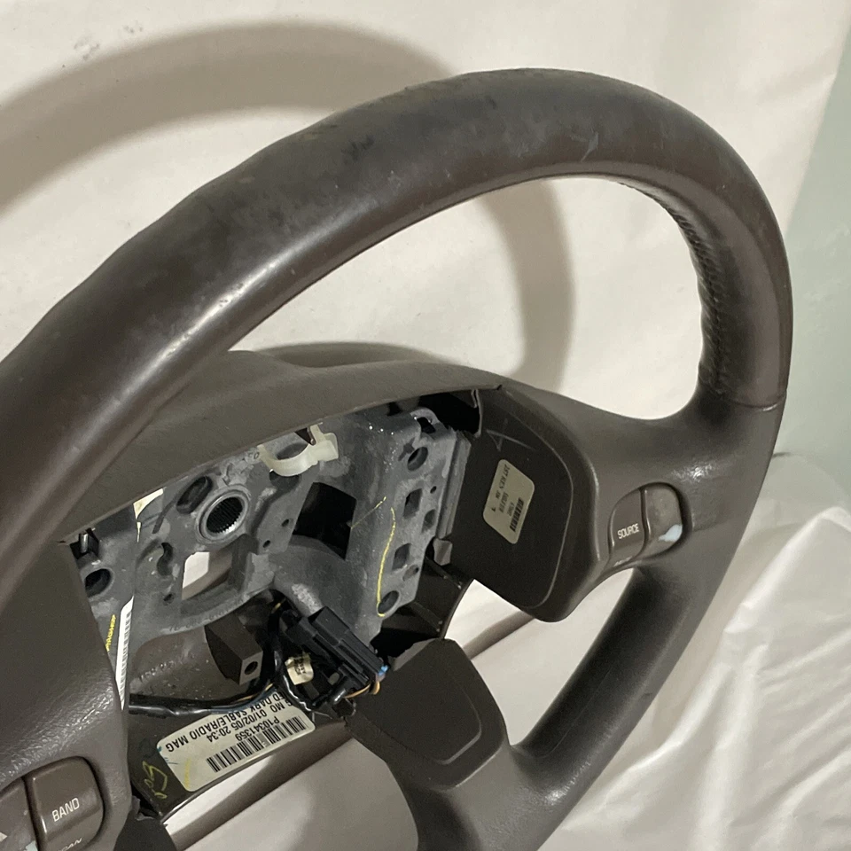 Volante Buick Rendezvous 2002-2007 bronzeado fabricante de equipamento original envoltório de couro bege  - Imagem 4 de 4