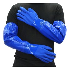Men's Long Gloves Waterproof Anti-oil Labor Workwear Household Industrial 1 Pair