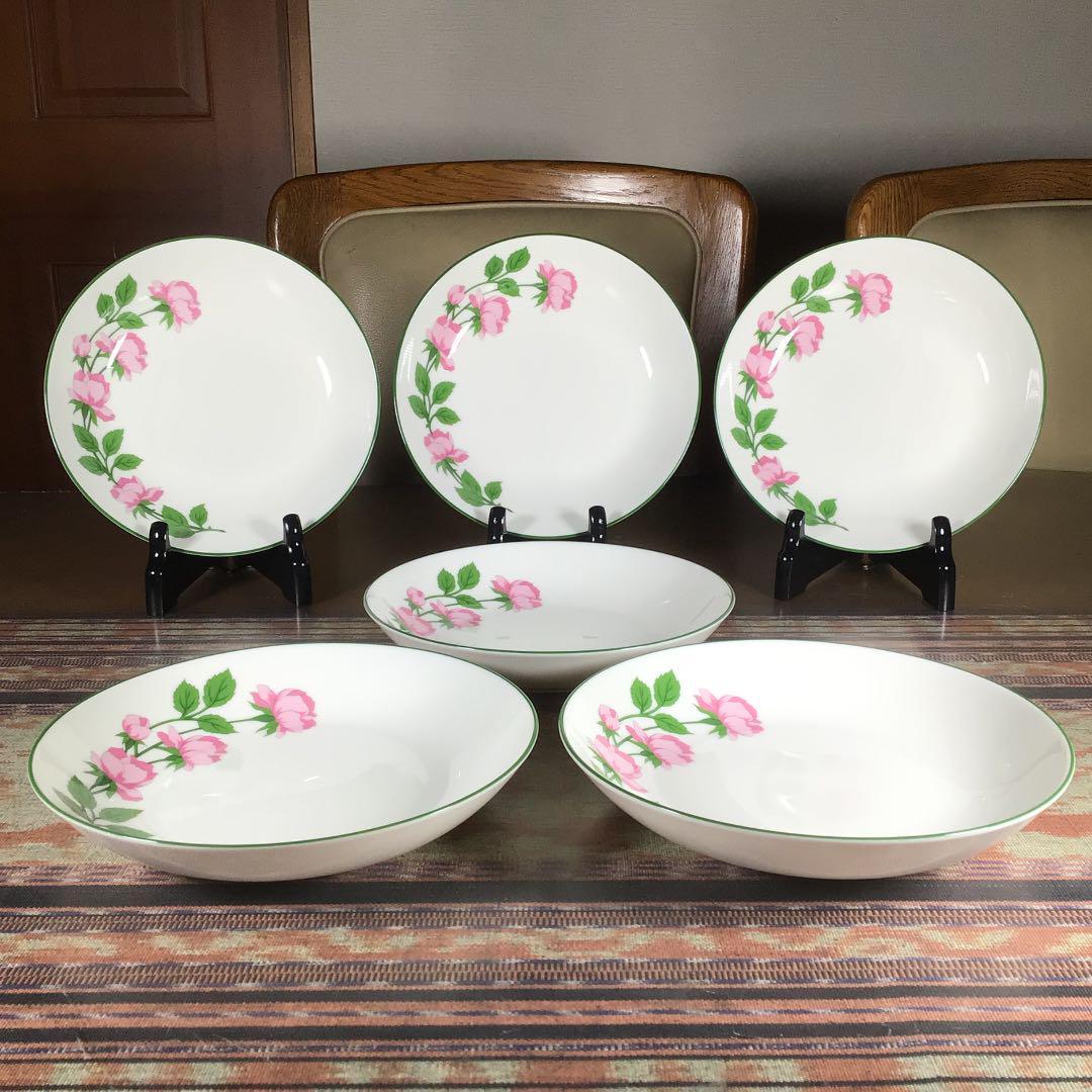 ハルうー特価』 Christian Dior 『LA ROSE』 パスタ皿 6枚 【公式通販】