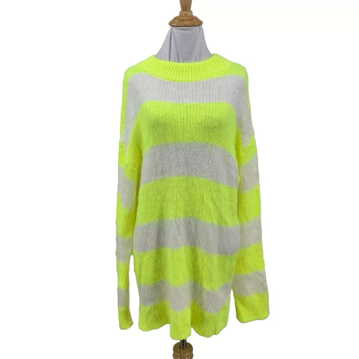 Neon shaggy sweater hotsell