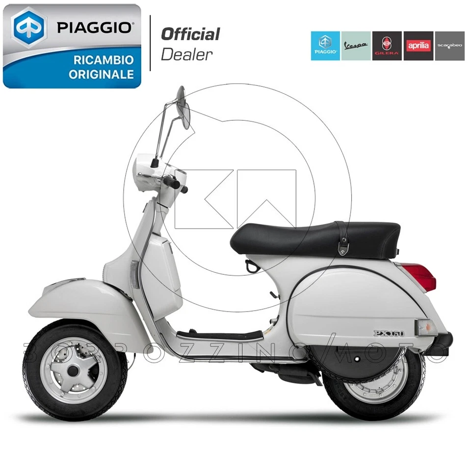 COPPIA DX SX SPECCHI RETROVISORI ORIGINALI PIAGGIO VESPA PX 125 150 200 1998 > - Immagine 3 di 4