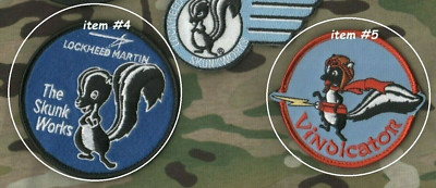 LOCKHEED-MARTIN SKUNK WORKS SR-71 BLACKBIRD SITE-II SKUNK vêlkrö PATCH  #4+ #5 