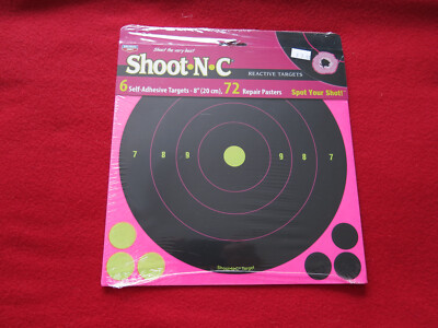 Birchwood Casey Shoot-N-C 8'' Bull's-eye Target 6 Per Pack Spot Your Shot