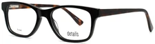 DETAILS OL2000 807 Black Womens Semi Cat Eye Full Rim Eyeglasses 50-18-140 B:35