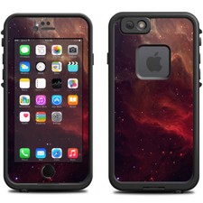 Skin Decal for Lifeproof iPhone 6 Fre Case / Red Galactic Nebula