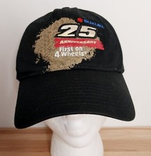Suzuki 25th Anniversary Hat "First On 4 Wheels" Baseball Cap Black Strapback
