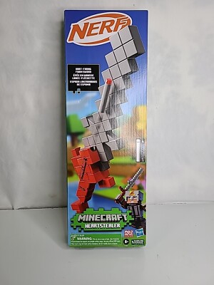 NERF  Minecraft Heartstealer Foam Sword  Incl 4 Foam Darts 