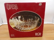 ROYAL CRYSTAL ROCK RCR OPERA BOWL MADE IN ITALY  24% LEAD CRYSTAL # 338360