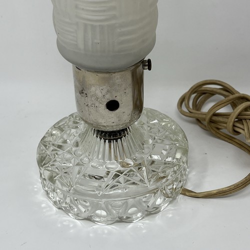 Vintage Bullet Torpedo Skyscraper Frosted Glass Table Lamp Light Art Deco Works - Picture 7 of 13