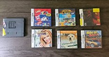 Lot Of 7 Official Original OEM Nintendo Black DS Replacement Game Cases