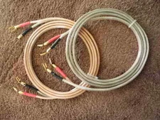 STRAIGHT 8, 8' PR 8 GA SPEAKER CABLES 742 STRAND OFC PER CONDUCTOR WITH SPADES