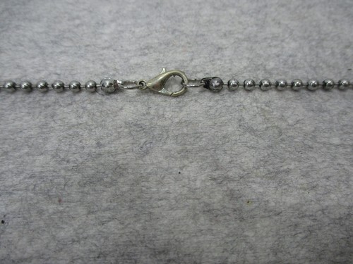 Ballerina Pendant Necklace Ball Chain Ballet Dance 32" Chain Crystal Rhinestone - Picture 3 of 7