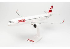 Herpa 613347 Swiss International Airbus A321neo Desk Top Model 1/100 AV Airplane