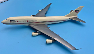 PLASTIC PLANE Inter Aviation Services IAS Boeing 747 400 11'' X 9'' vintage