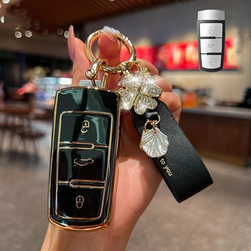TPU Car Remote Key Cover Case Shell For Volkswagen VW Passat CC B6 B7 B7L CC R36 - Picture 2 of 5