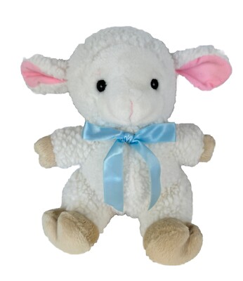 Small Fry Design Musical White Lamb Sheep Plush Stuffed Animal Toy