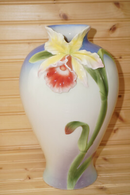 Franz FZ00283 Cattleya Lily Orchid Vase, 13''     (S33)