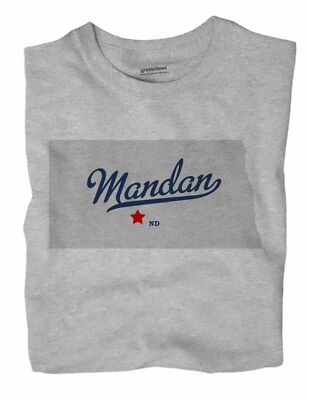 Mandan North Dakota ND NDak T-Shirt MAP