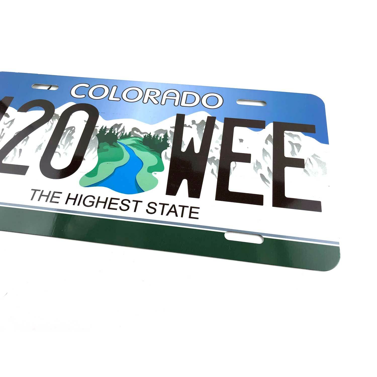 US MADE ALUMINUM NOVELTY VANITY LICENSE PLATE AUTO TAG COLORADO "420