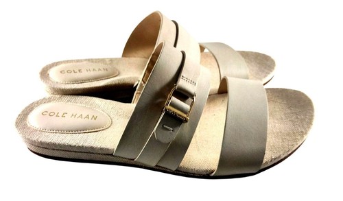 Cole Haan Grand 360 Women's Francine Demi Wedge Ivory Size 6B Sandal Shoes EUC - Picture 4 of 8