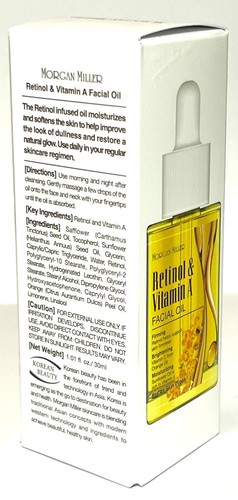 Morgan Miller Retinolo e Vitamina A * Olio Viso - Rassodante, Illuminante e Idratante - Foto 3 di 4