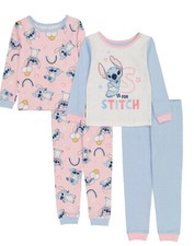 Girl  s Toddler DISNEY'S LILO  STITCH Tops  Bottoms Pajama Sets Size 4T NWT
