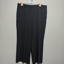 St. John Collection Pants Women Black Dress Pants 10 Straight Leg Wide Leg Work
