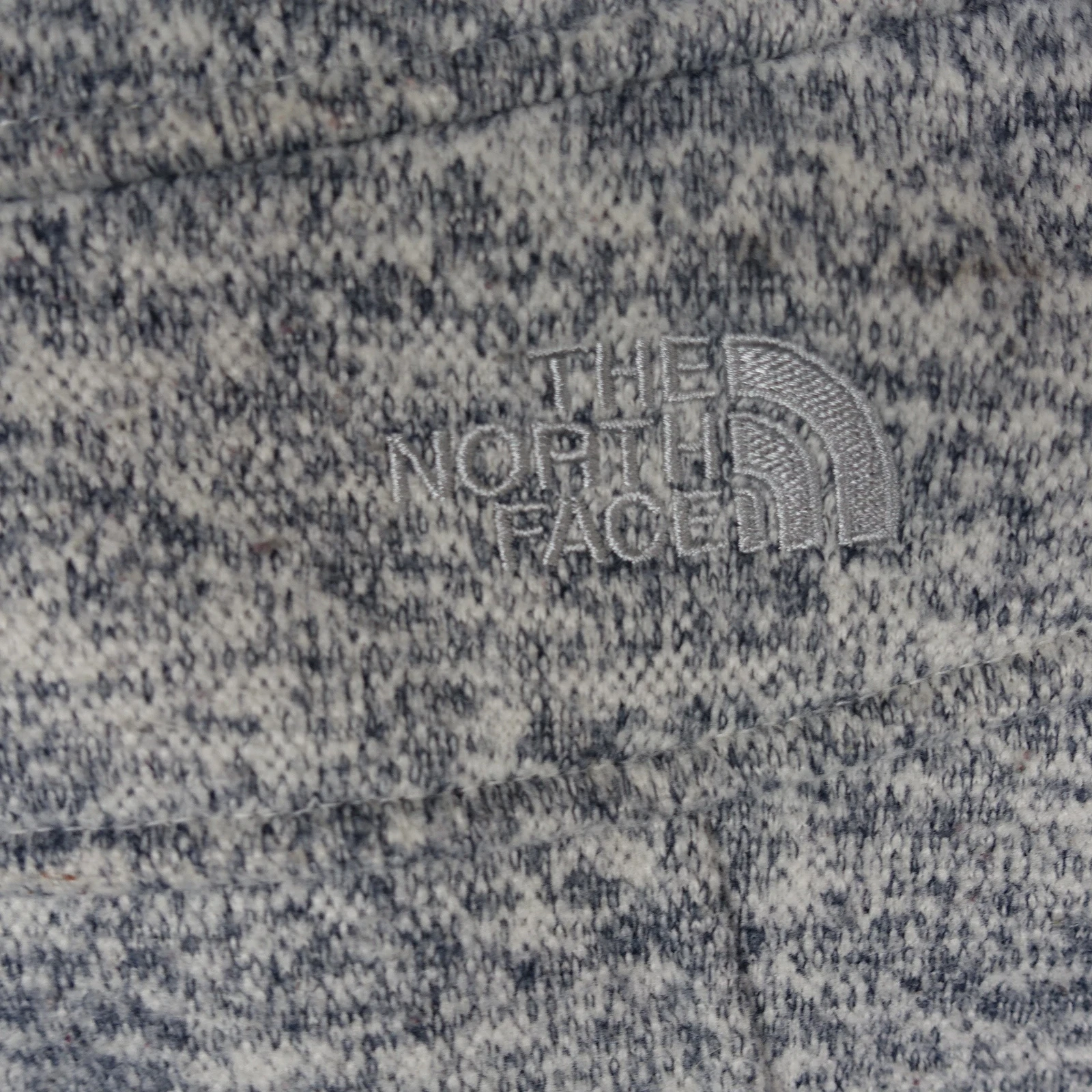 north-face full zip heathered fleece jacket