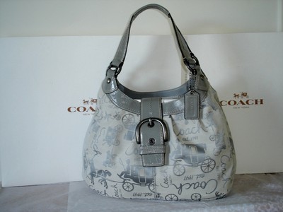 COACH SOHO LYNN HORSE & CARRIAGE LARGE HOBO BAG #15209 | eBay UK
