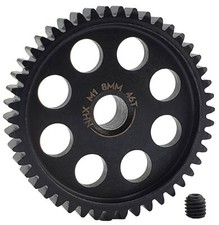 NHX RC MOD1 8mm Bore Hardened Steel 46T Pinion Gear Speed Run Drag Racing