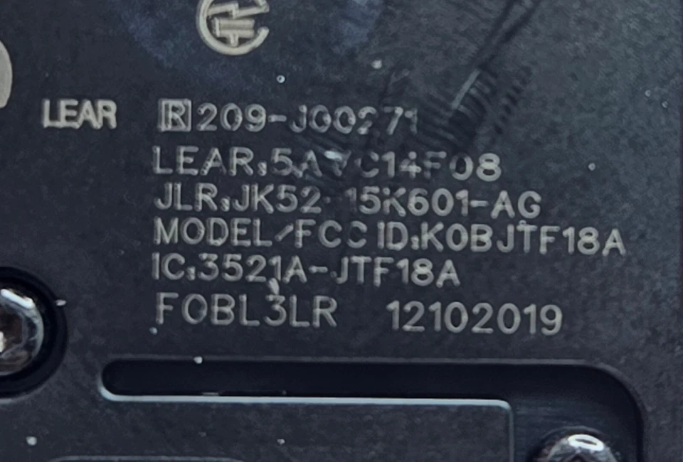 Transmisor remoto llave inteligente entrada sin llave Land Rover fabricante de equipos originales único usado KOBJTF18A Foto 3 de 3