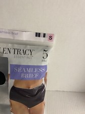 Ellen Tracy Essentials Women's 4 Way Stretch Seamless Brief, 5 pk small