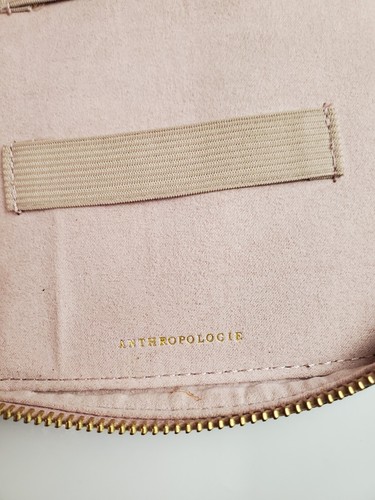 Anthropologie Accessories Tech Organizer Verde Rosa Zip Intorno Pochette - Foto 5 di 8