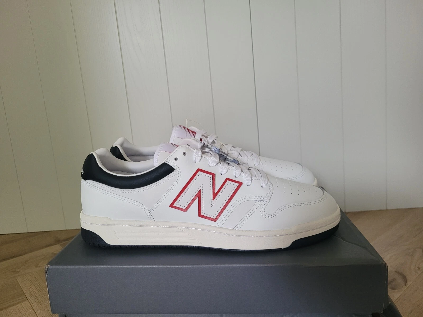 NEW BALANCE BB40LWG scarpe da ginnastica UK 11.5 bianche nuove mai indossate