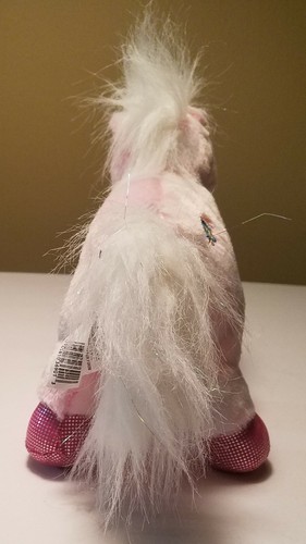 Webkinz Ganz 8in. Pink Pony Sparkle Horse Plush Stuffed Animal Toy HM117 - Picture 4 of 9