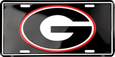 University of Georgia Bulldogs Aluminum Metal Novelty License Plate Sign Tag
