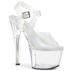holographic clear heels